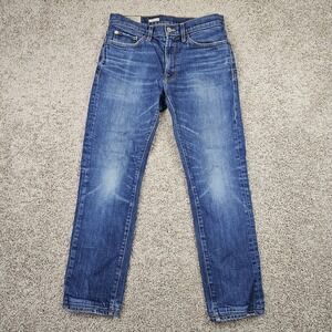 Ace Rivington Denim Jeans Mens 30x27.5 Blue P51 Athletic Taper Candiani Hemmed